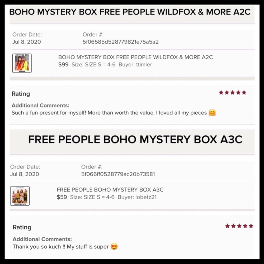 FREE PEOPLE BOHO MYSTERY BOX A3C - Picture 4 of 16